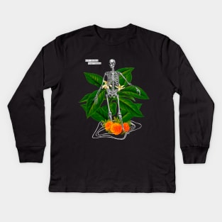 Skeleton Bones Kids Long Sleeve T-Shirt